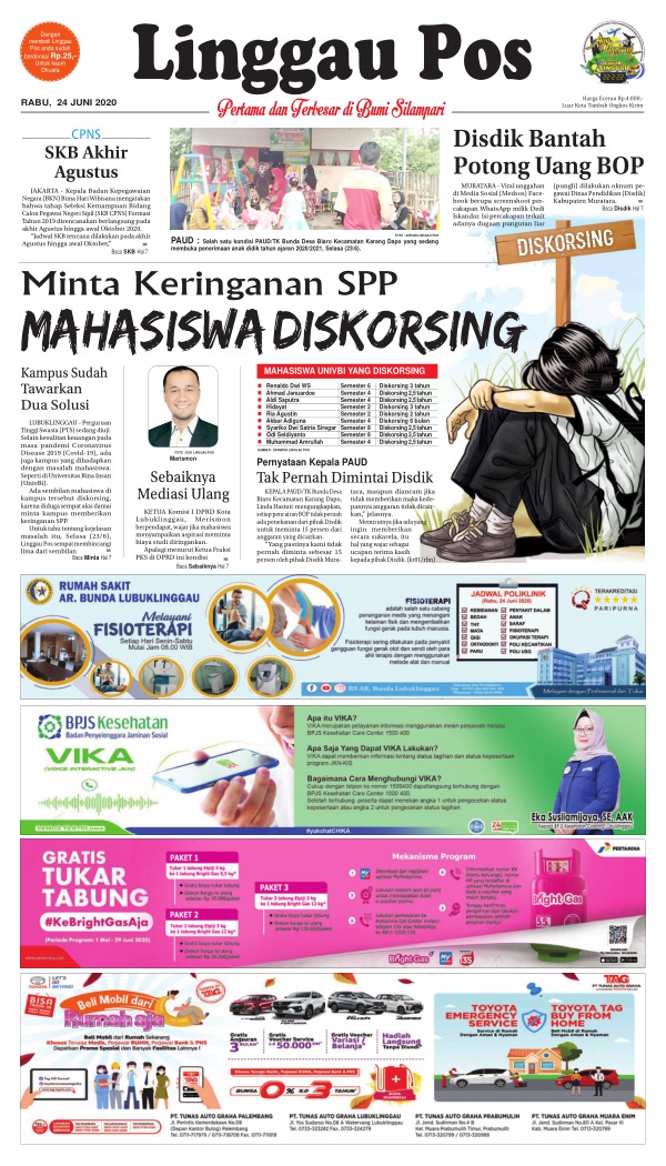 Disdik Mura Bimtek Aplikasi Simdak Bop Online Edisi 24 Juni 2020 Linggau Pos