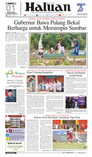 Koran Haluan - Edisi 1 Maret 2025